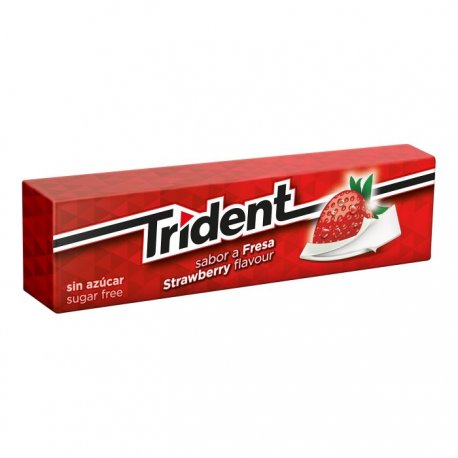 Chicles Trident Stick Fresa 24 paquetes