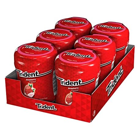 Gomme da Masticare Trident Barattolo Fragola Economiche