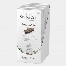 Chocolate Tableta de Choco Negro 70% 10 paquetes