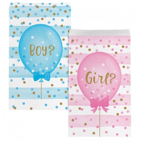 Sacchetto di Carta Baby Shower Rivelazione Sesso