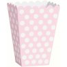 Scatola Pop Corn a Strisce Rosa Chiaro
