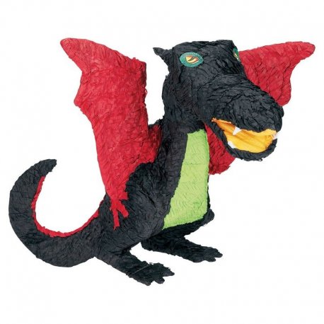 Pinata a Forma di Drago Nero