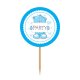 6 Toppers con Orsetto Azzurro e Rosa