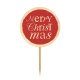 6 Toppers Merry Christmas