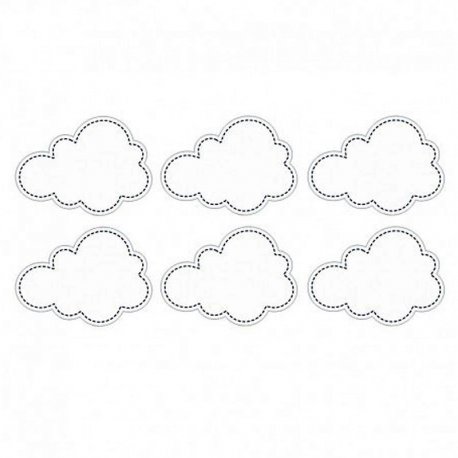 6 Pegatinas con forma Nube